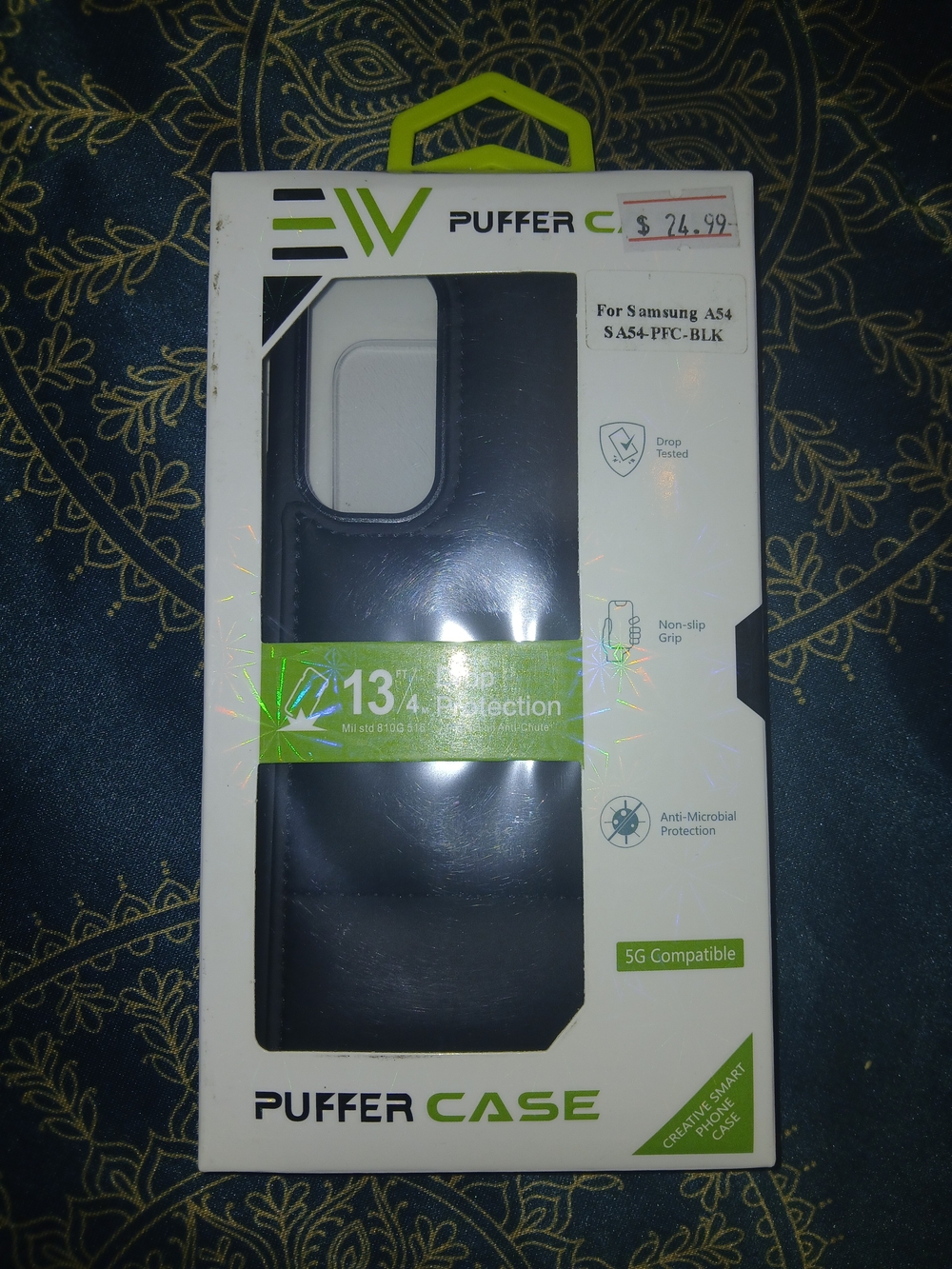 Samsung Black Puffer Case for Samsung A54